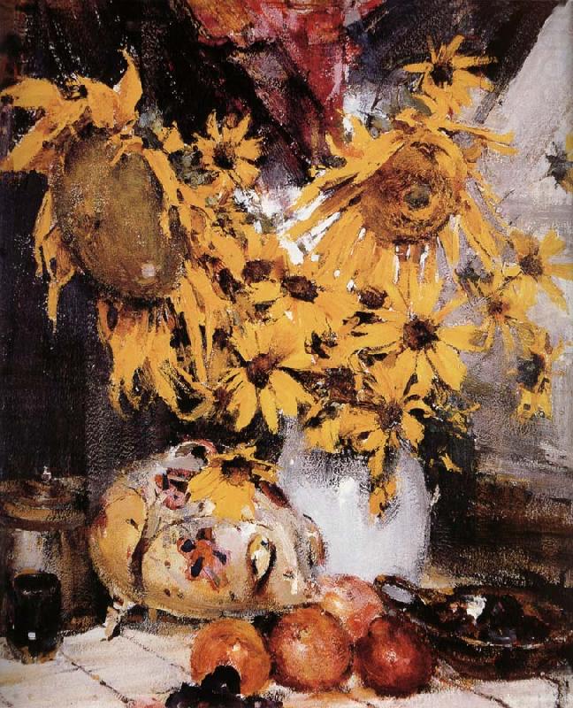 Nikolay Fechin Sunflower oil painting picture
